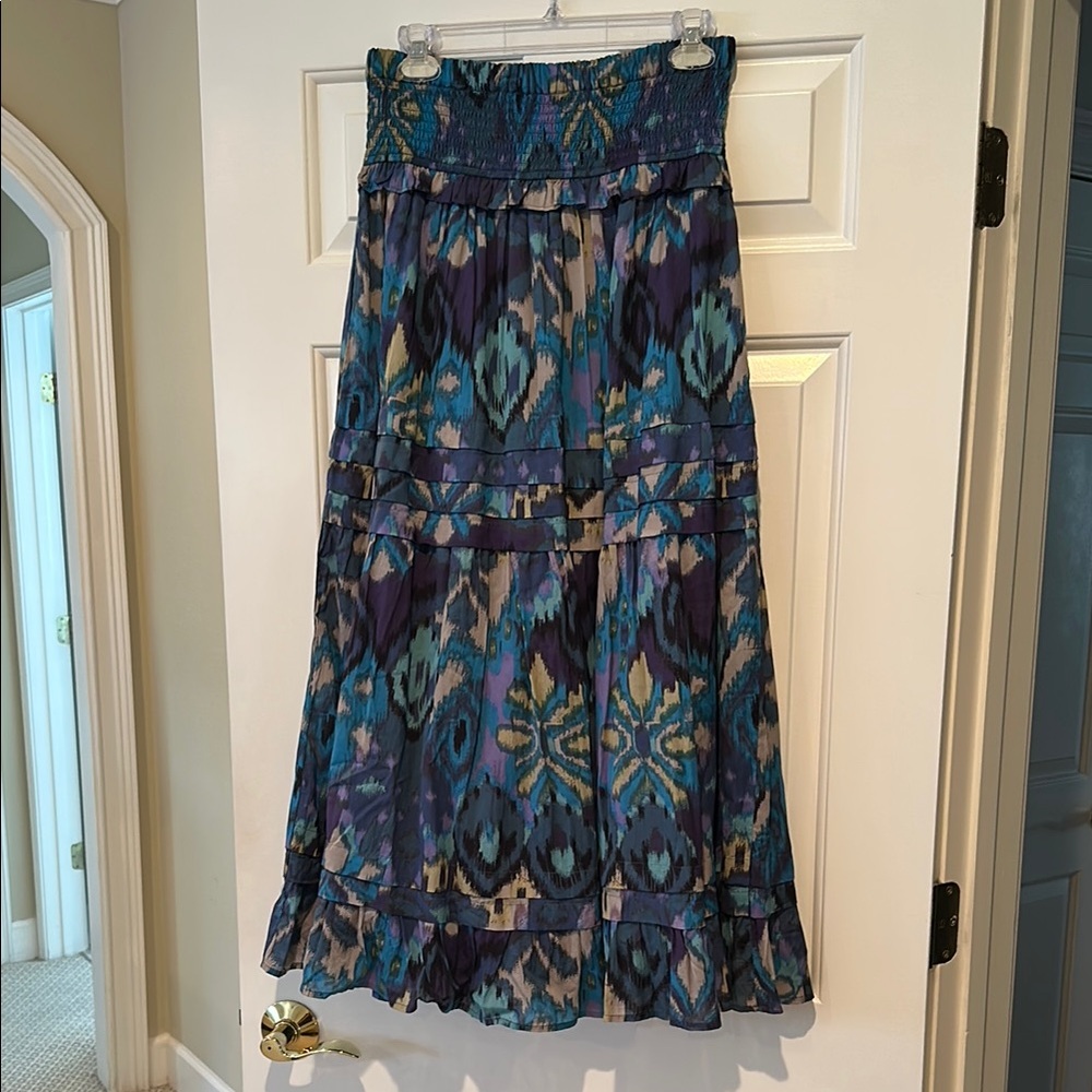 Love the Label Illaya Blue Patterned Skirt